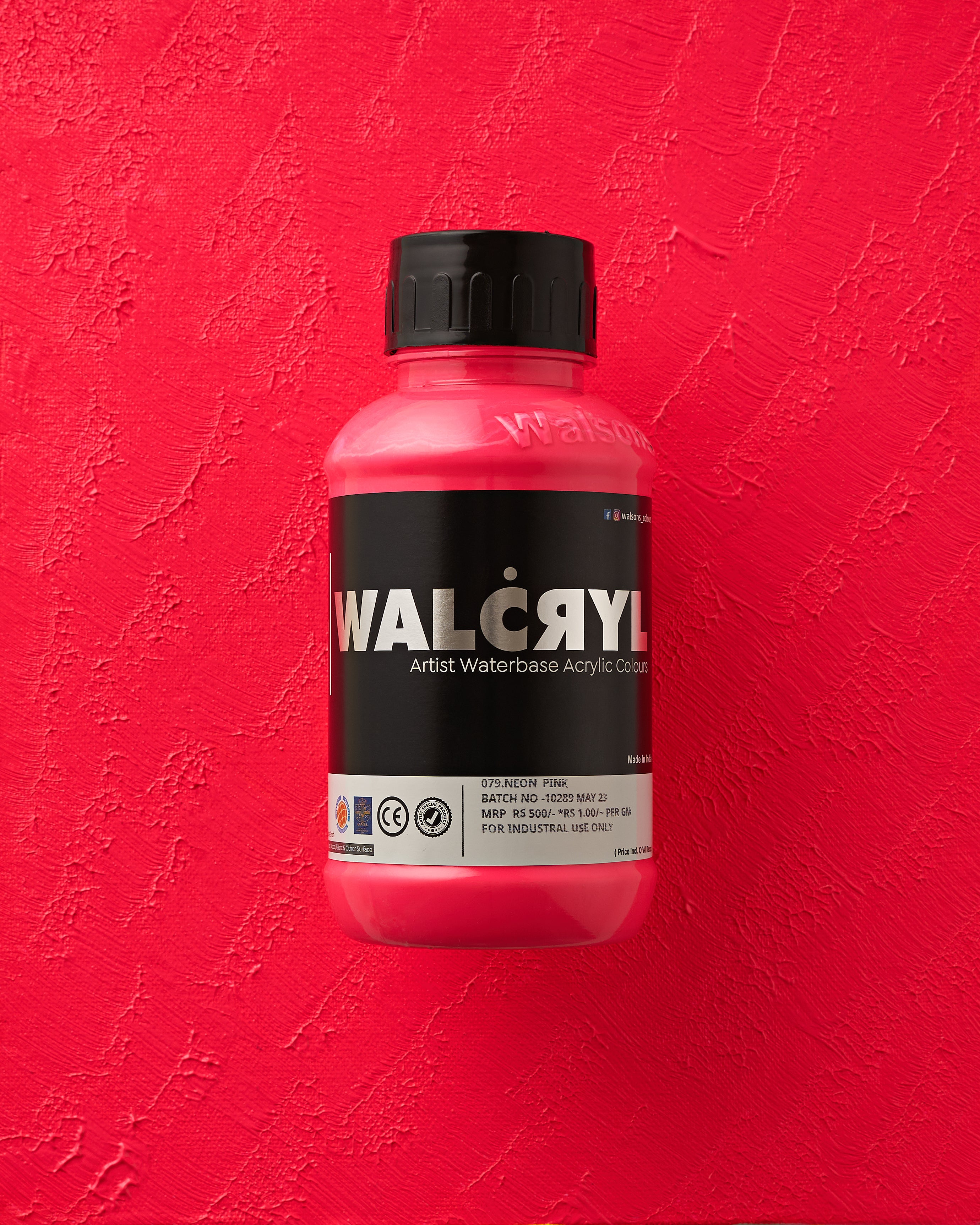 079 Neon Pink - WALCRYL Artist Waterbase Acrylic Colours